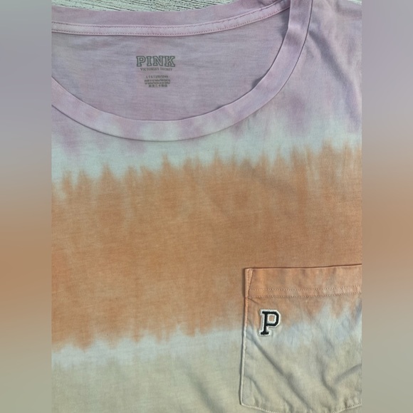 Victoria’s Secret 2 for 1 Bundle PINK Long Sleeve Crop and Tie Dye PINK Tee 💗 - Picture 4 of 8